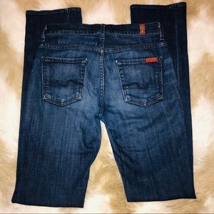 7 For All Mankind High Waist Straight Leg Size 26